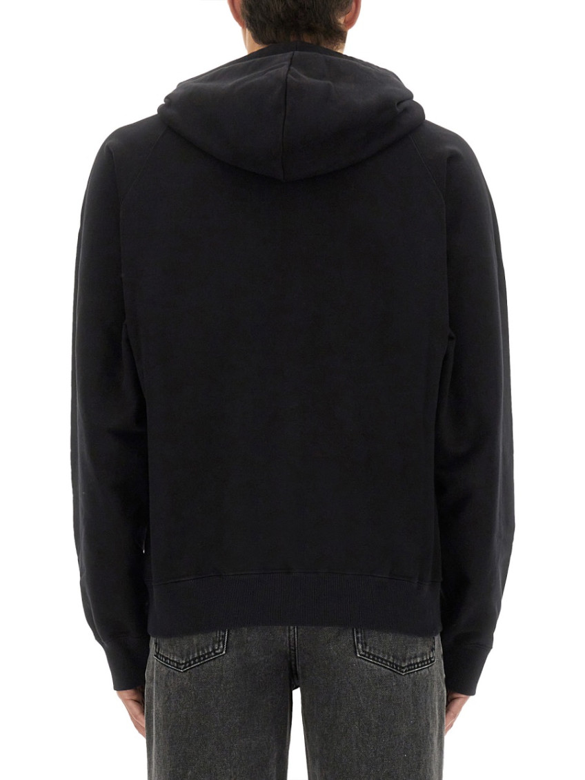 Black Regular Logo Hoodie