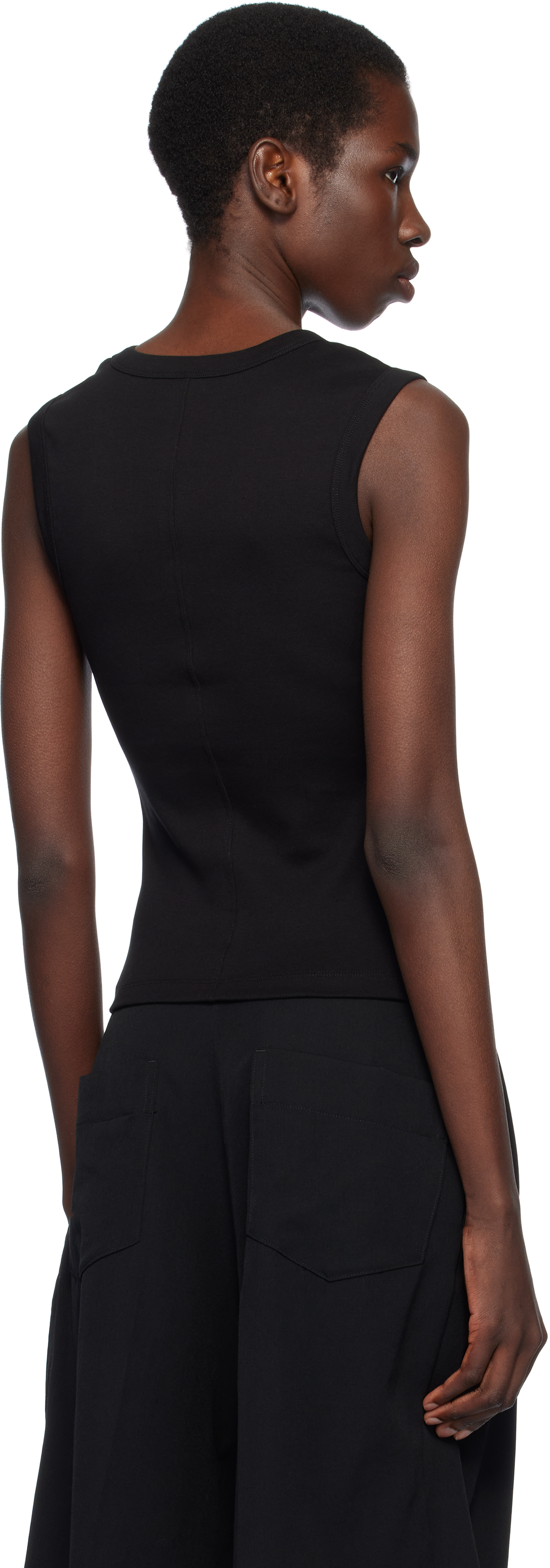 FLORE FLORE Black Dewi Tank Top