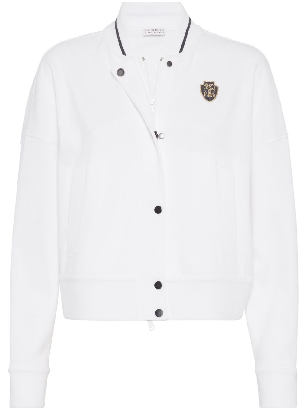 Logo Embroidery Cardigan Sweater, Cardigans