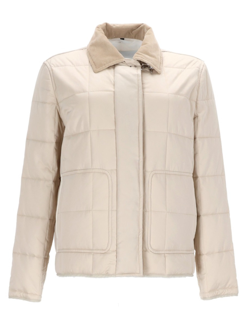 Fay - field jacket collared neck quilted front pocket