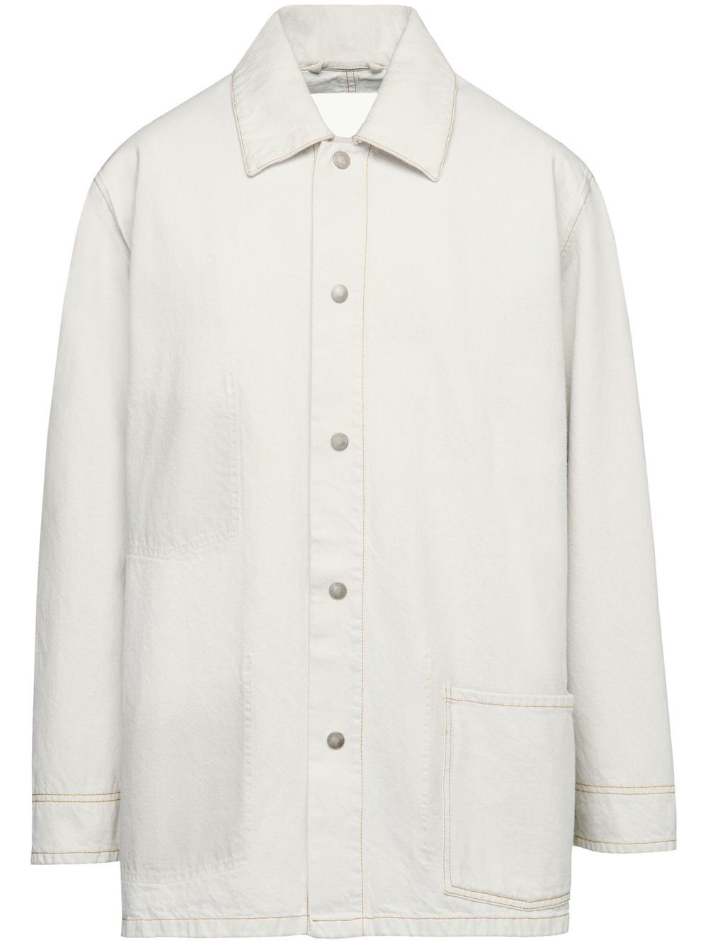 Denim shirt jacket - White