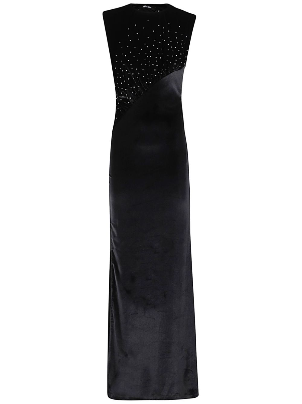 Crystal-embellished dress - Black