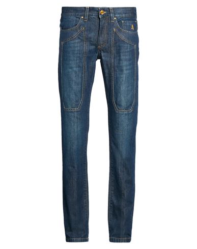Man Jeans Blue Size 28 Cotton, Elastane