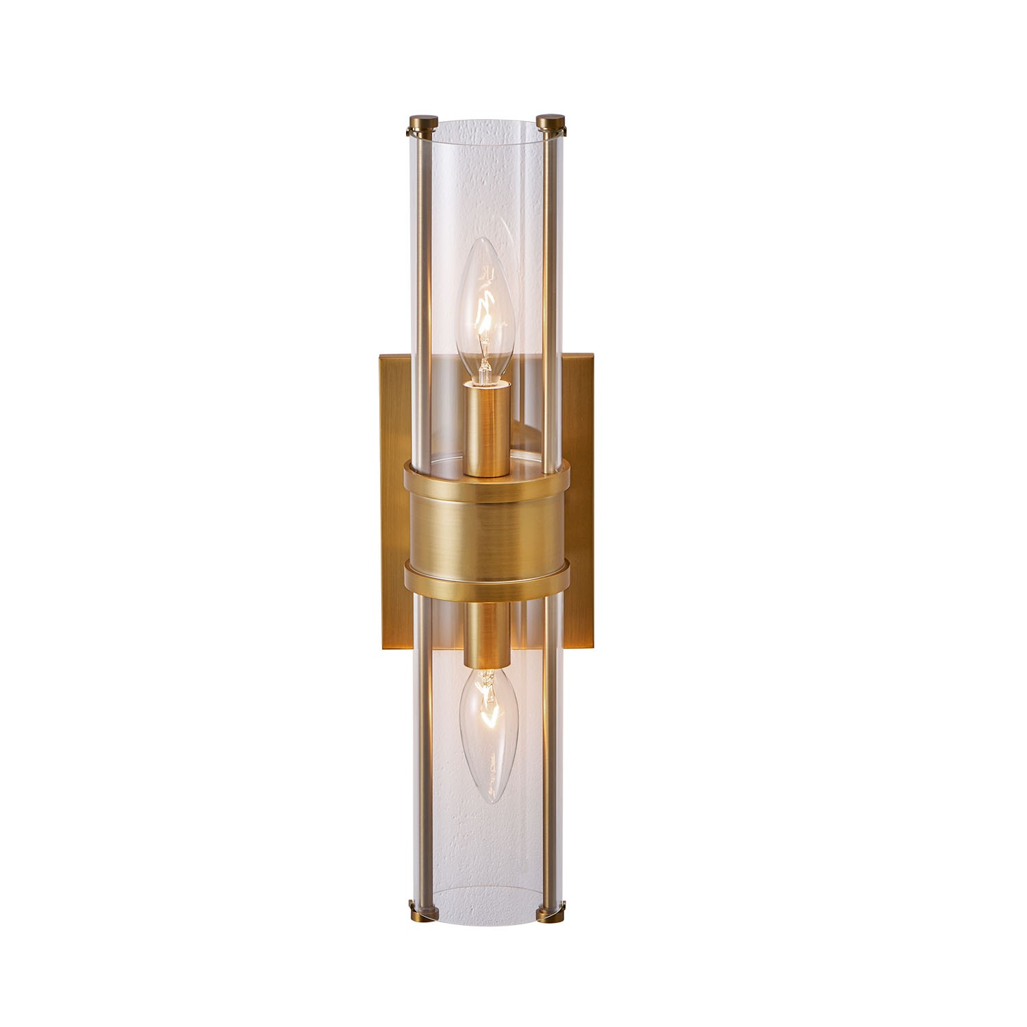 Vintage Brass Wall Sconce from the Duet Collection