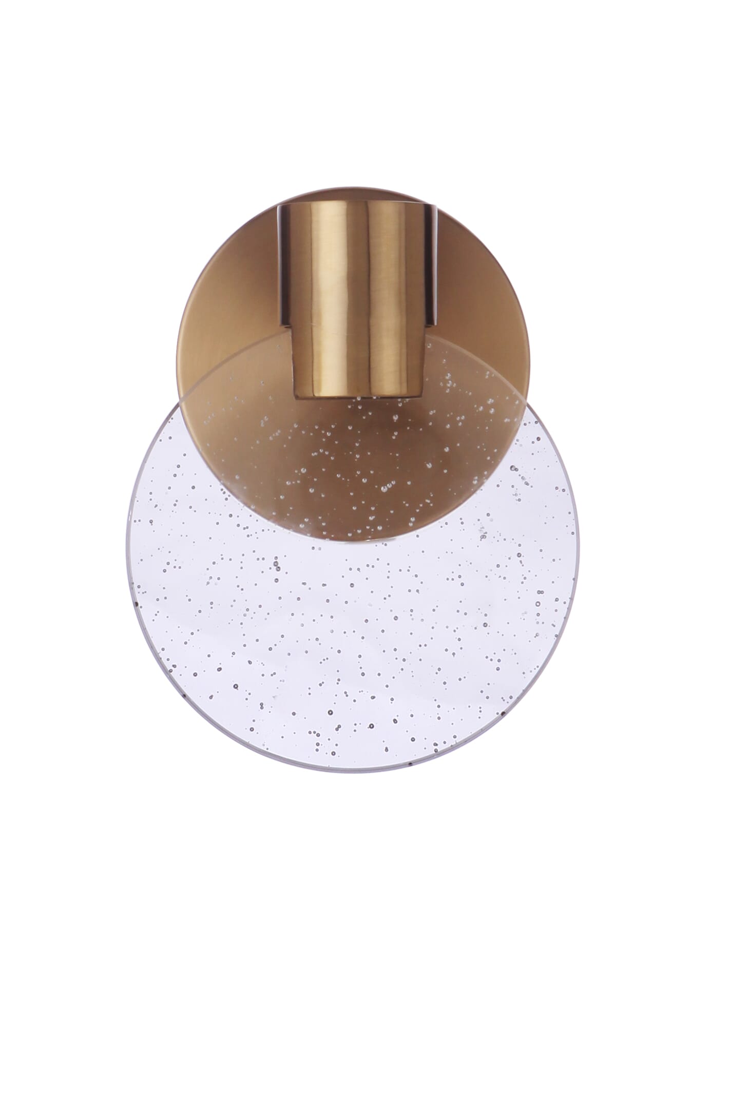 Satin Brass LED Wall Sconce from the Glisten Collection