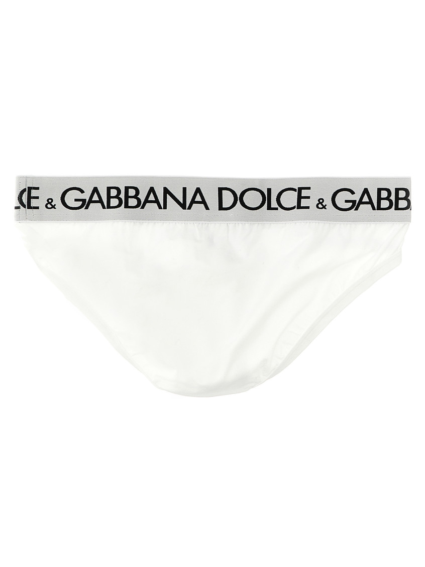 White Bi-elastic Briefs