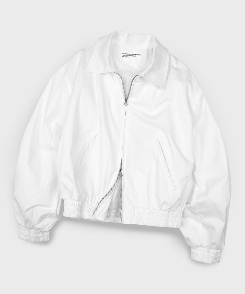 Oversized Utility Cotton Blouson Zip-up Jacket
