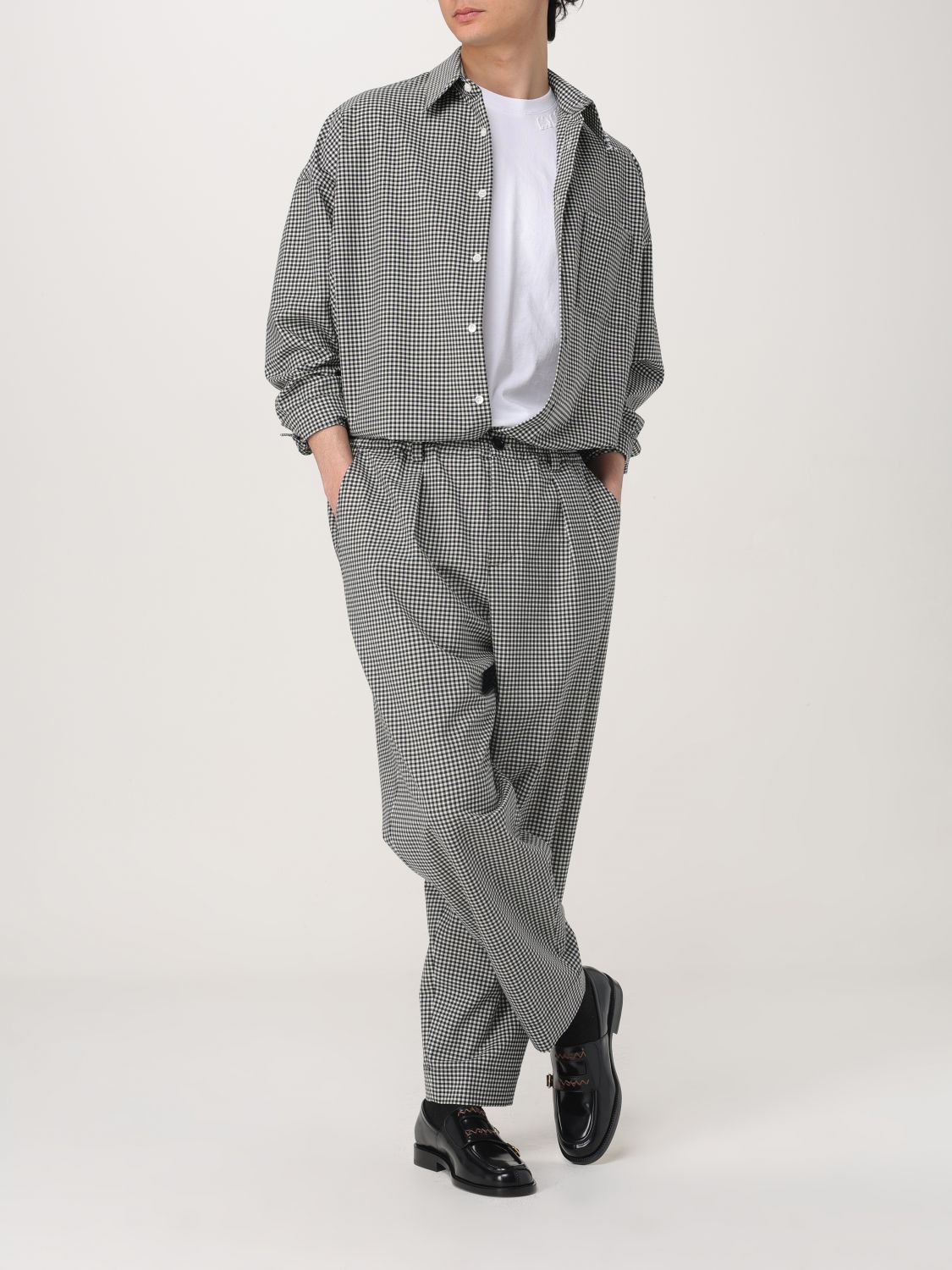Check pattern shirt - Black