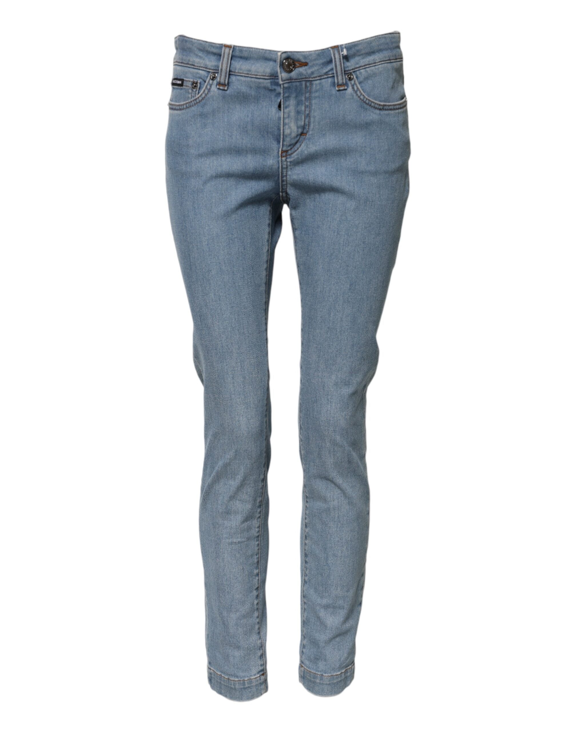 Cotton Skinny Denim Jeans — Blue