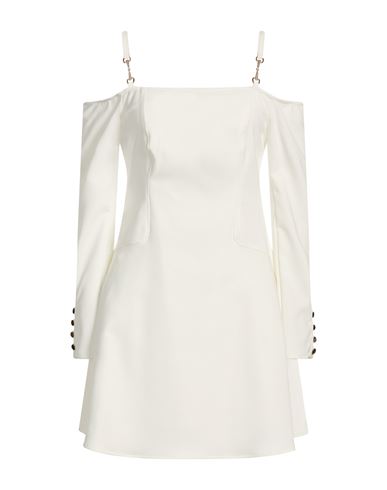 Woman Mini dress White Size 6 Polyamide, Elastane
