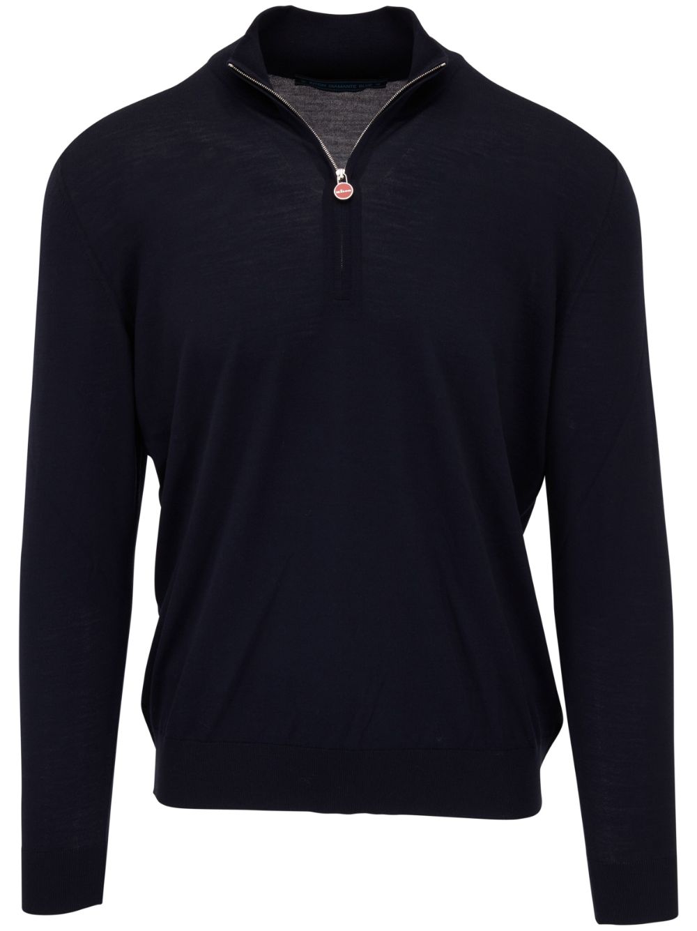 Half-zip wool jumper - Blue