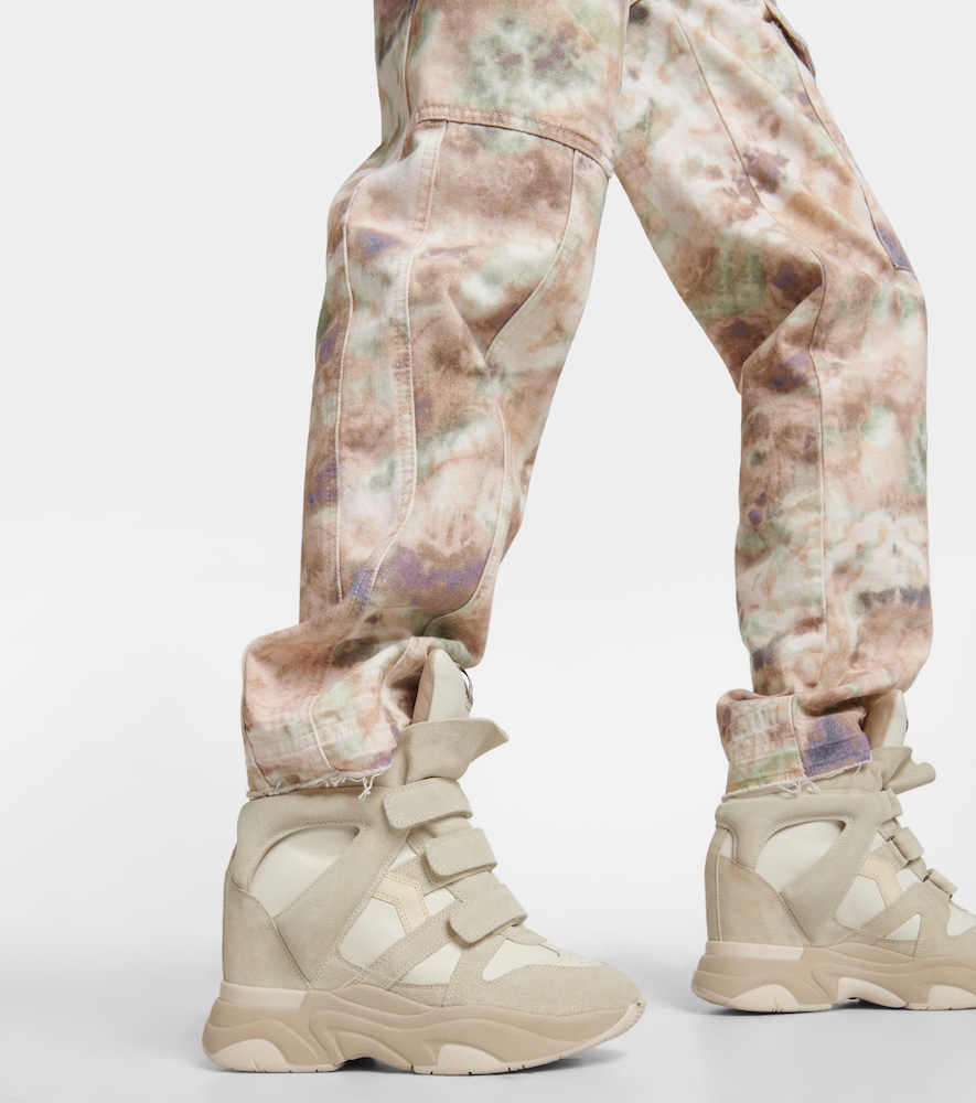 Vayoneo printed denim cargo pants