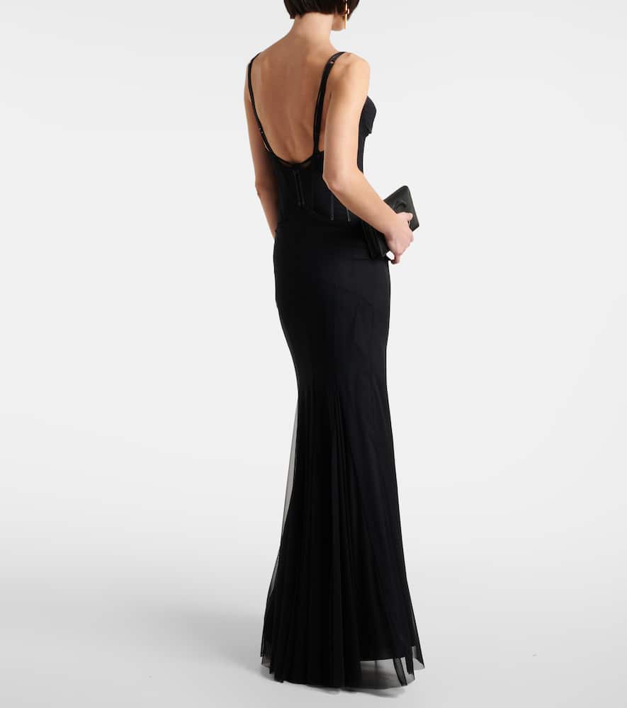 Satin corset dress