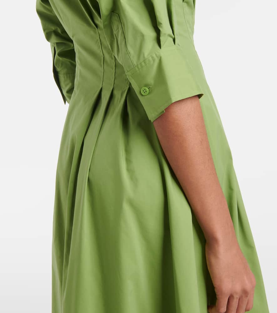 Jazz cotton-blend poplin midi dress