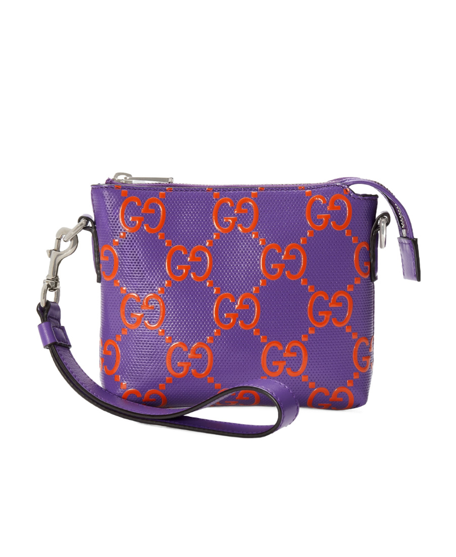 Printed embossed small shoulder bag