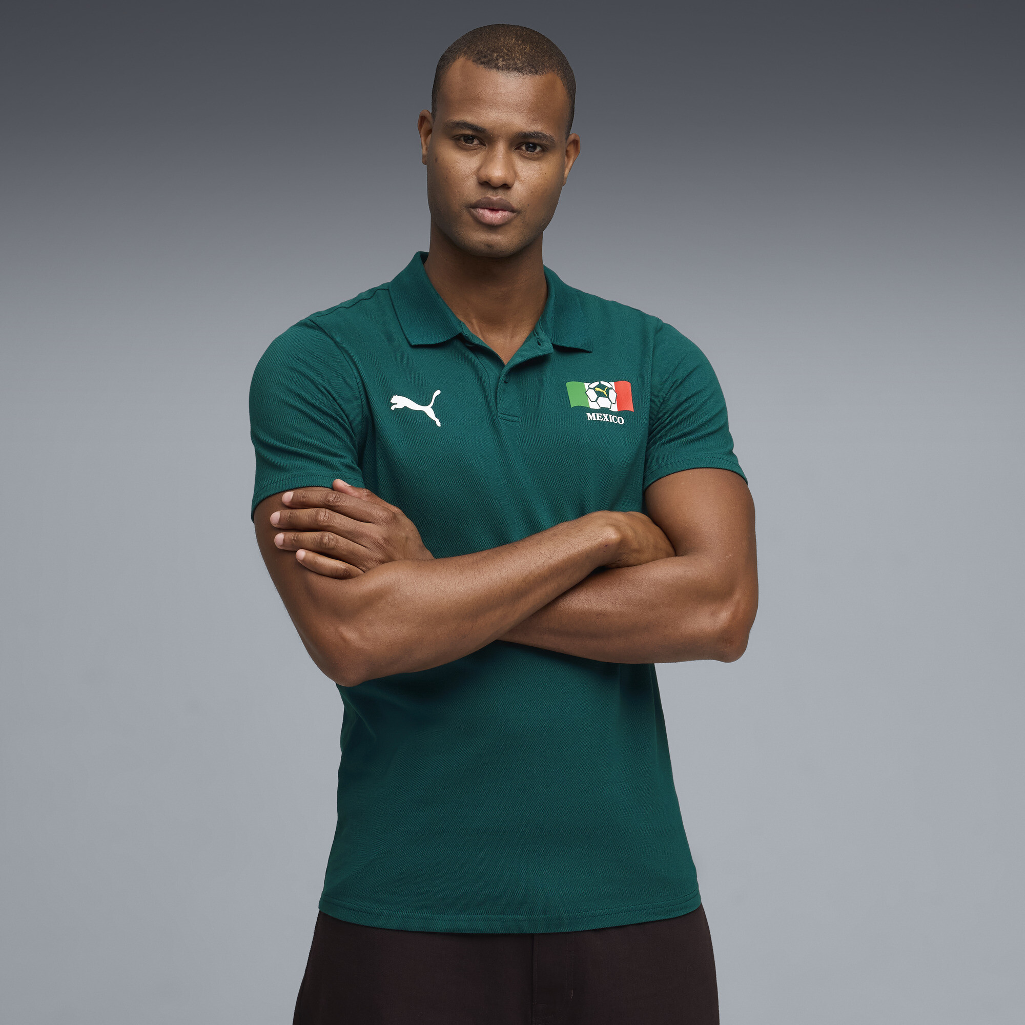 PUMA Soccer Nations Fanwear Men's Polo Shirt in Green