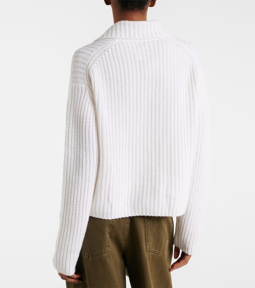 Cotton and cashmere cardigan