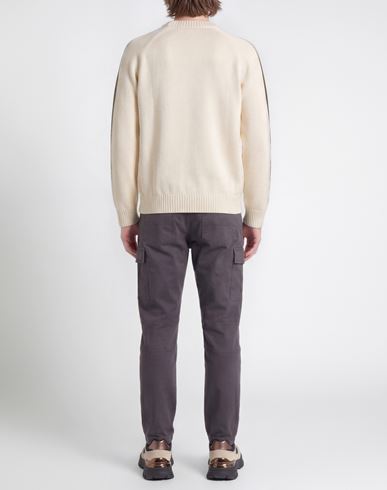 Man Sweater Cream Size L Cotton