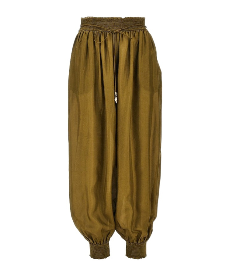 Elastic waist harem pants