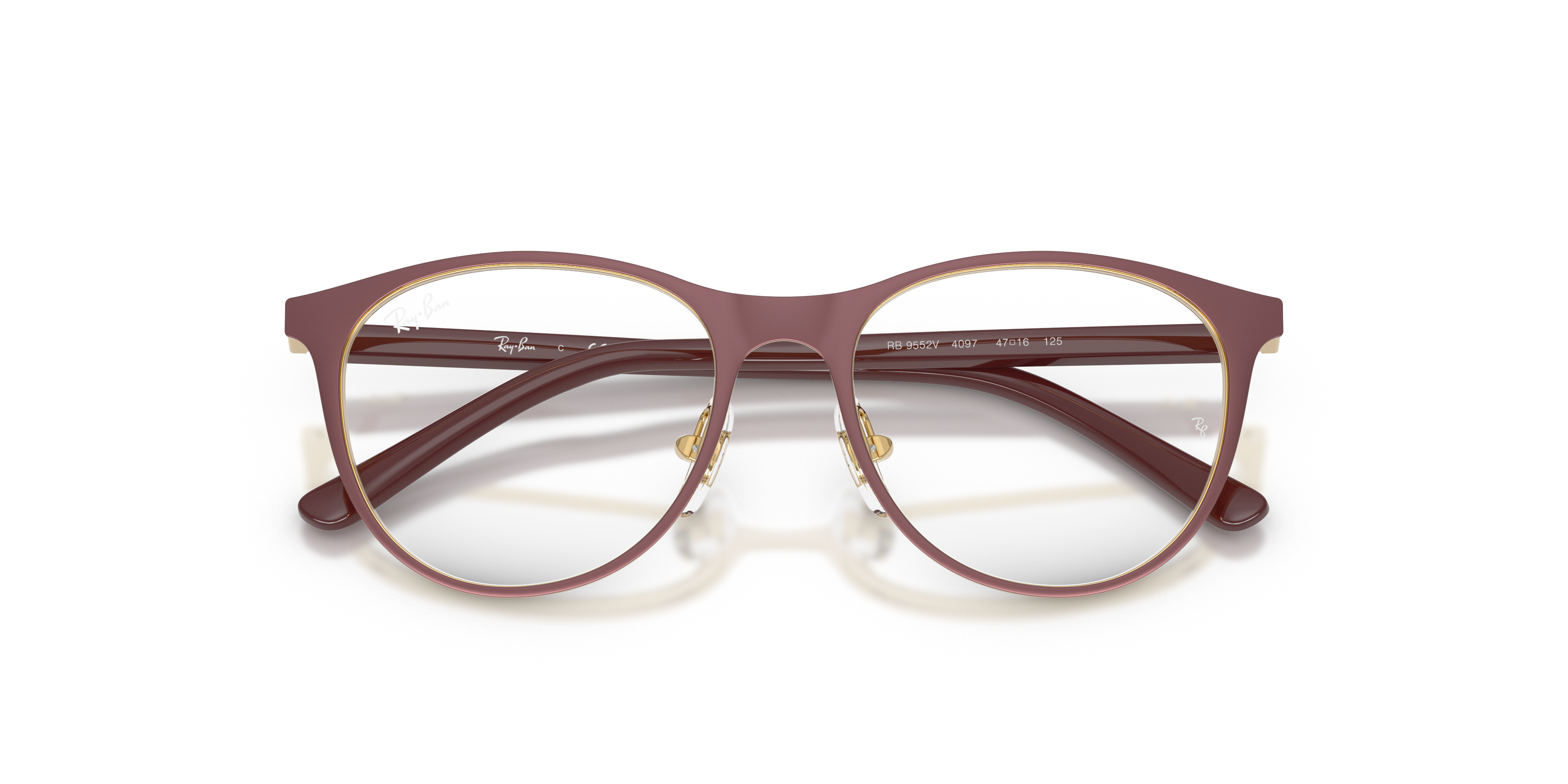 Ray - Ban Bambino Ray - Ban RY9552V 4097 Montature da vista bambino Metallo Viola Trasparente Pantos Normale