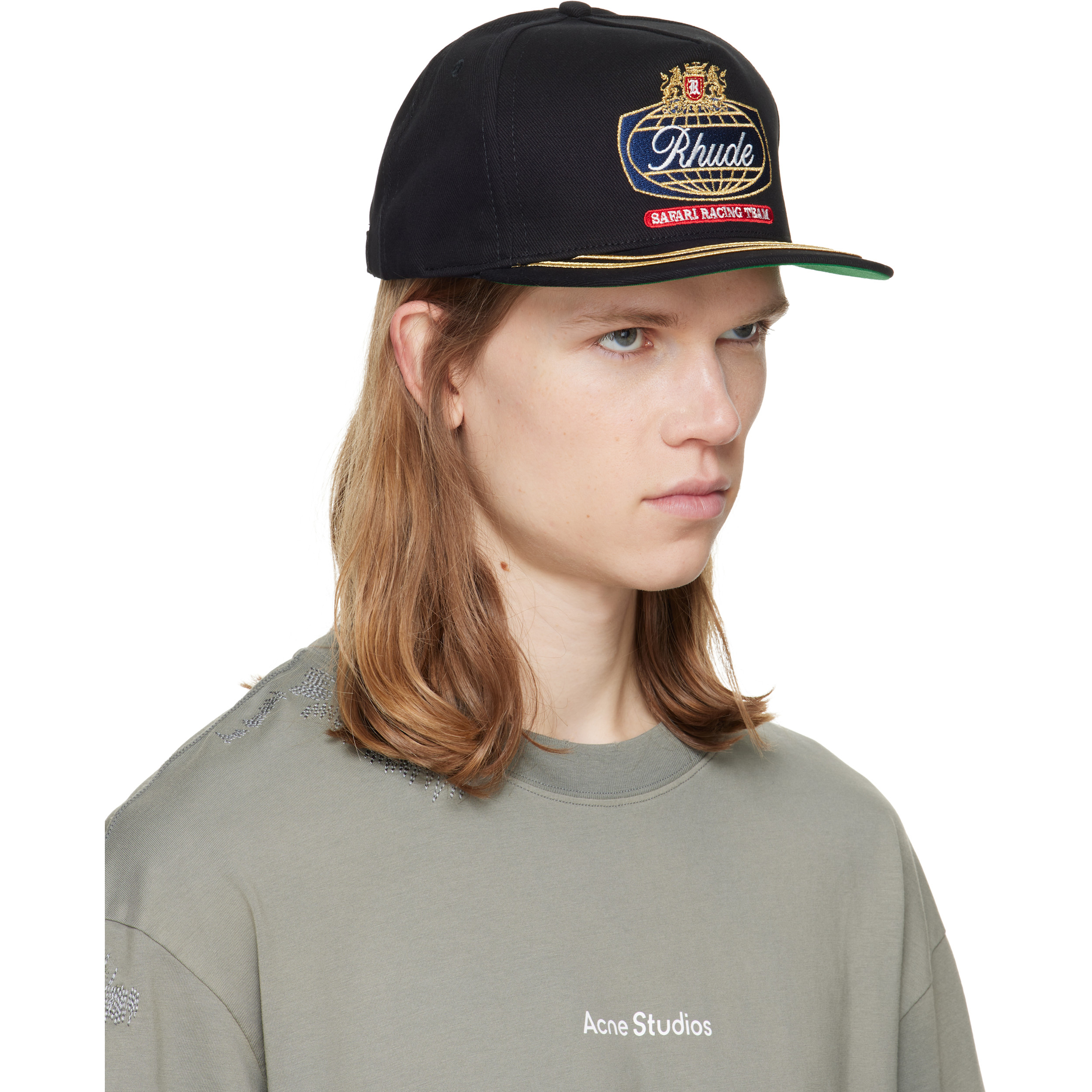 Black 'Safari' Crest Cap