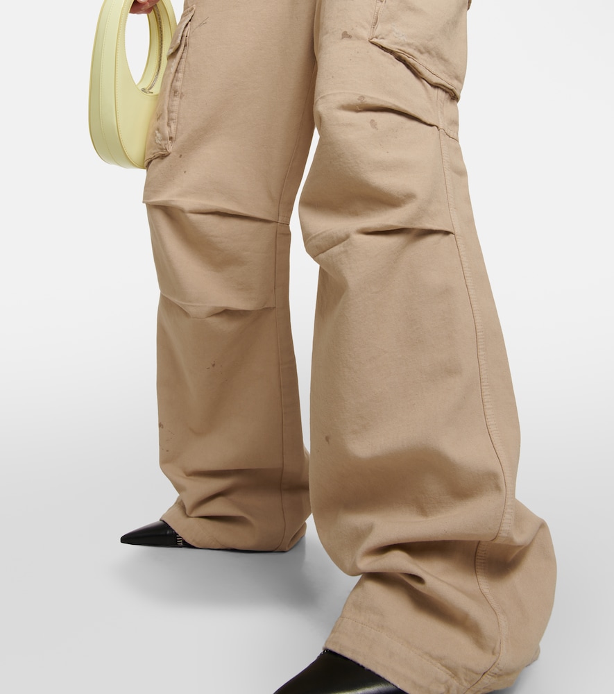 Adjustable wide-leg cargo pants