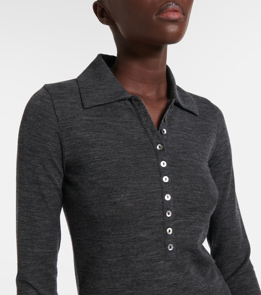 Sheer polo shirt