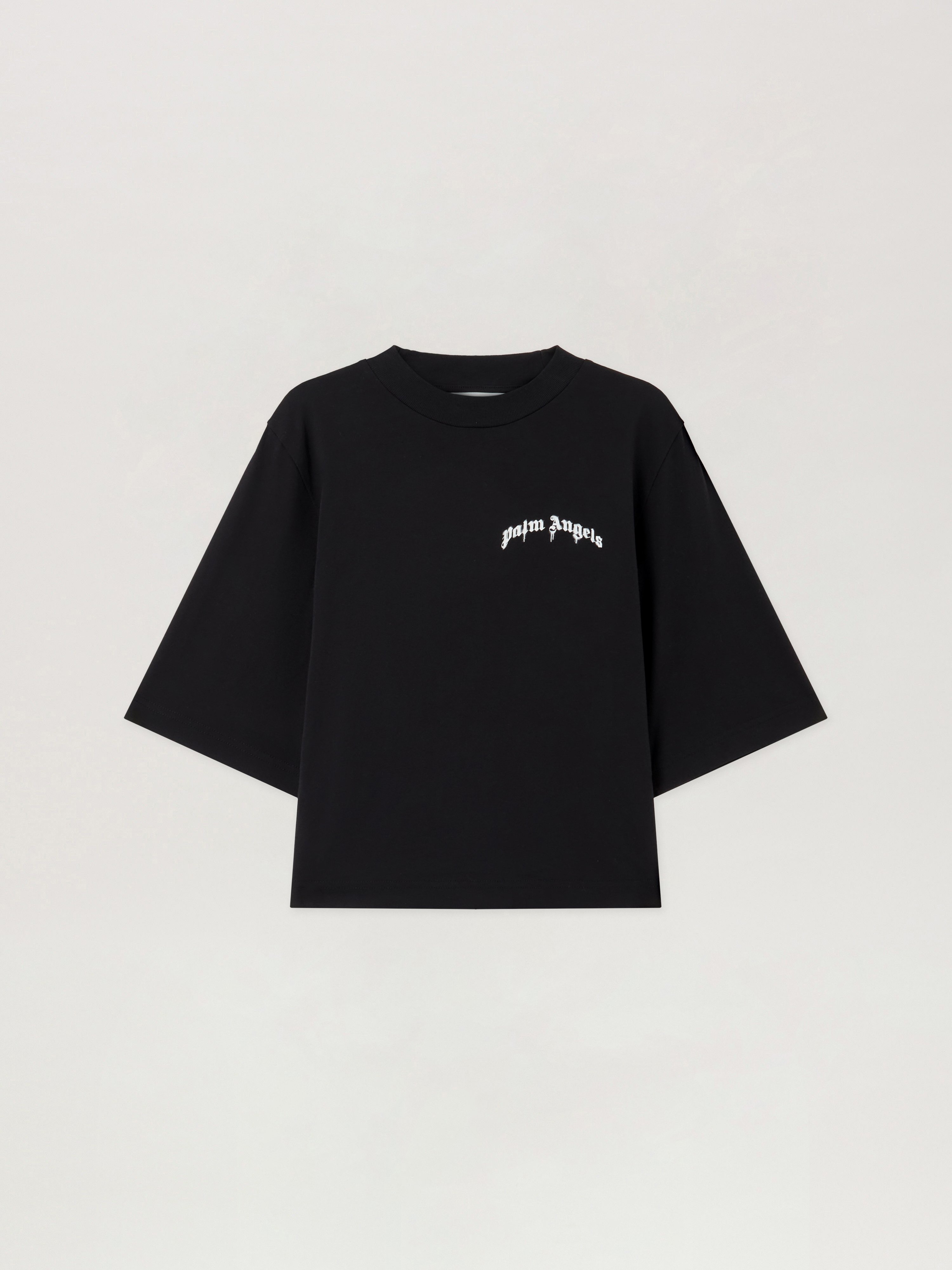 Mini Curved Logo Boxy T-shirt - Woman T