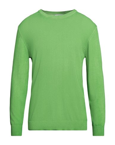 Man Sweater Green Size 36 Cotton