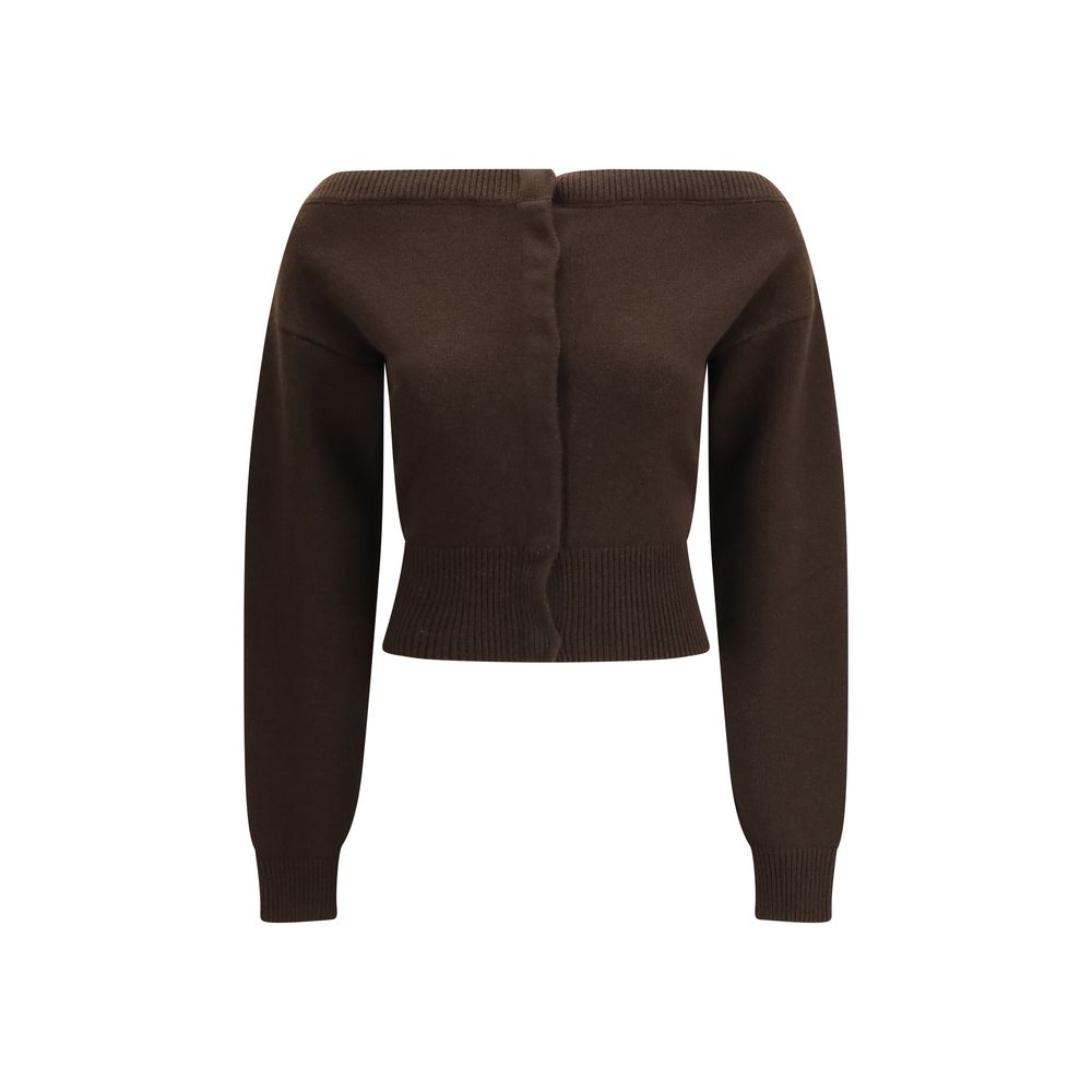 Cashmere Cardigan — Brown