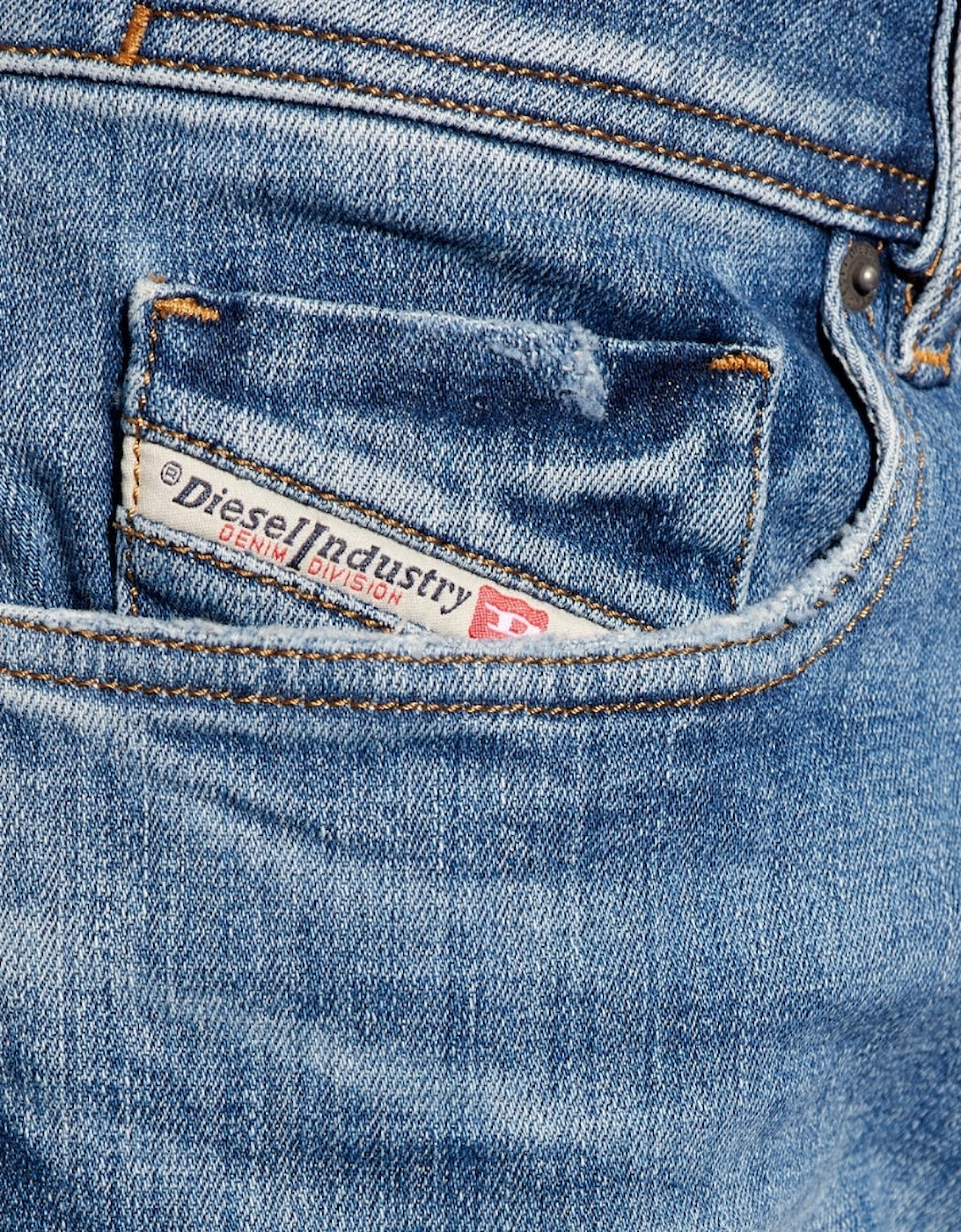 Men's Diesel 1979 Sleenker Plain Denim Blue Jeans - Size: 30/30
