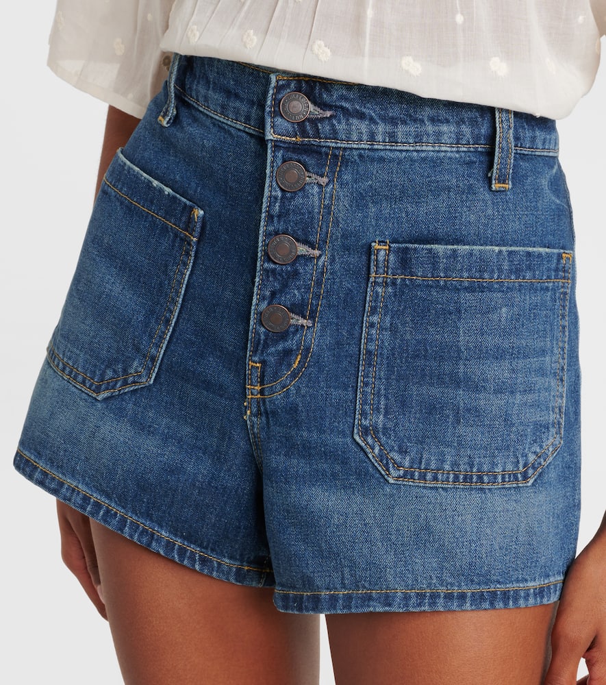 Nili Lotan Harley high-rise denim shorts