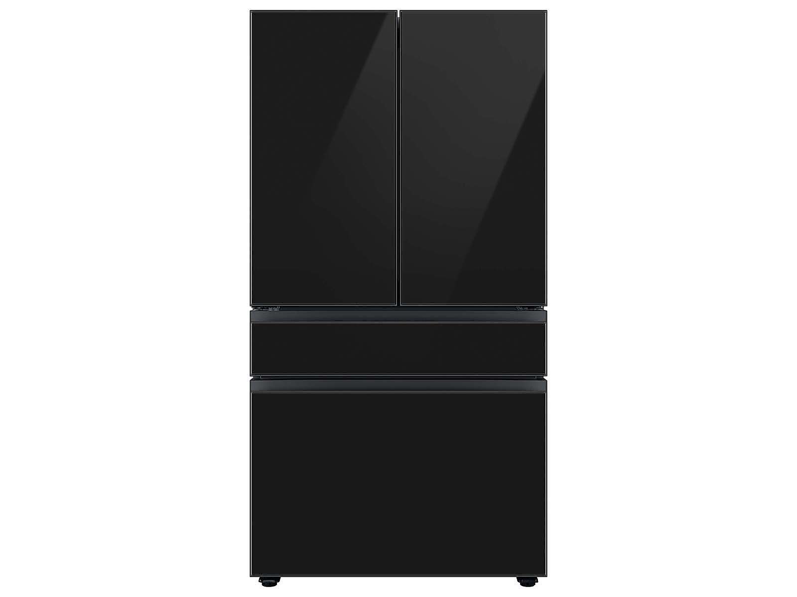 Bespoke 4-Door French Door Refrigerator Panel in Charcoal Glass - Top Panel(RA-F18DU433/AA)