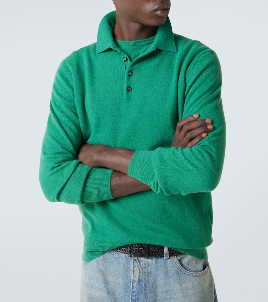 Cashmere polo sweater