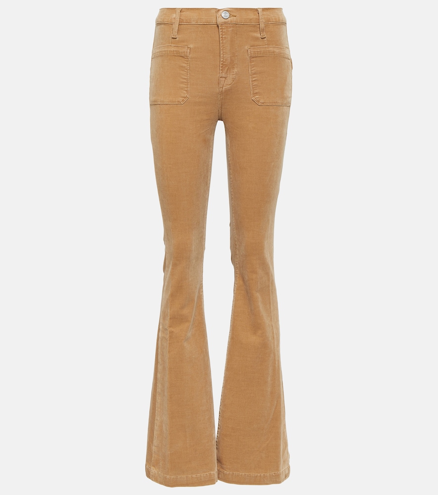High-rise flared jeans