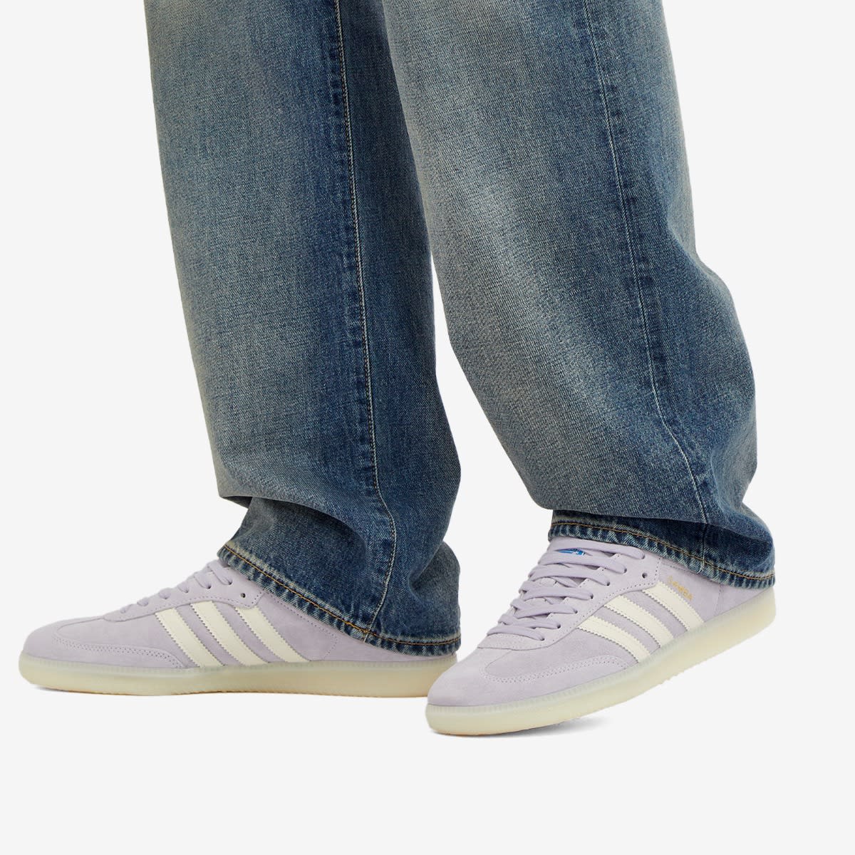 SAMBA OG Sneakers in Silver Dawn/Chalk White/Off White