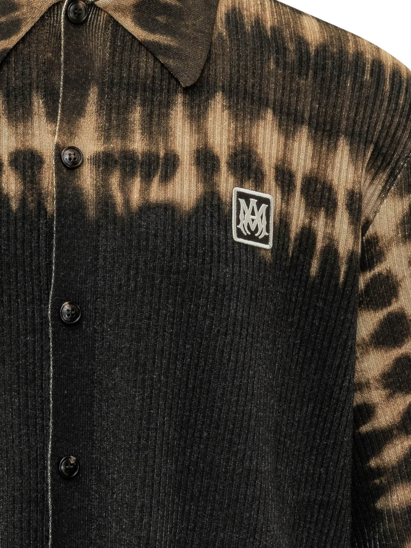 Black Relaxed Tie-Dye Shirt