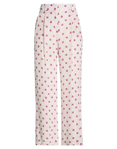 Woman Pants White Size 6 Silk