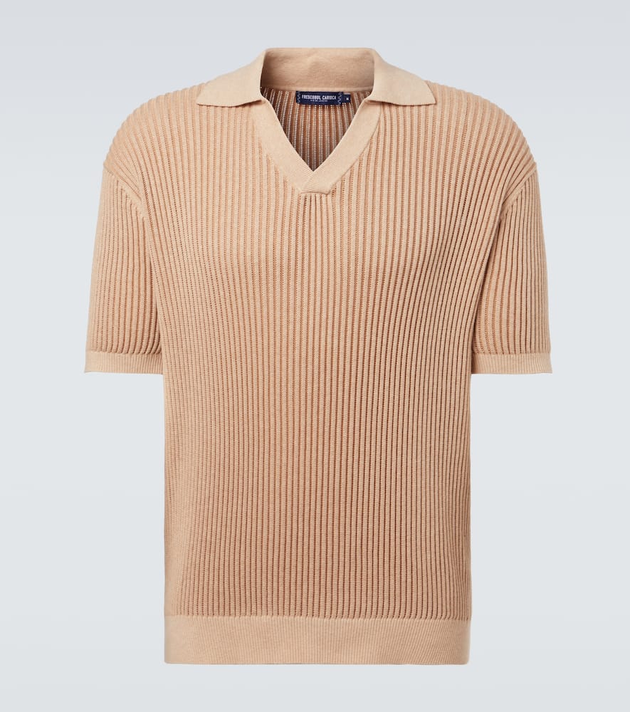Rino cotton and cashmere polo shirt