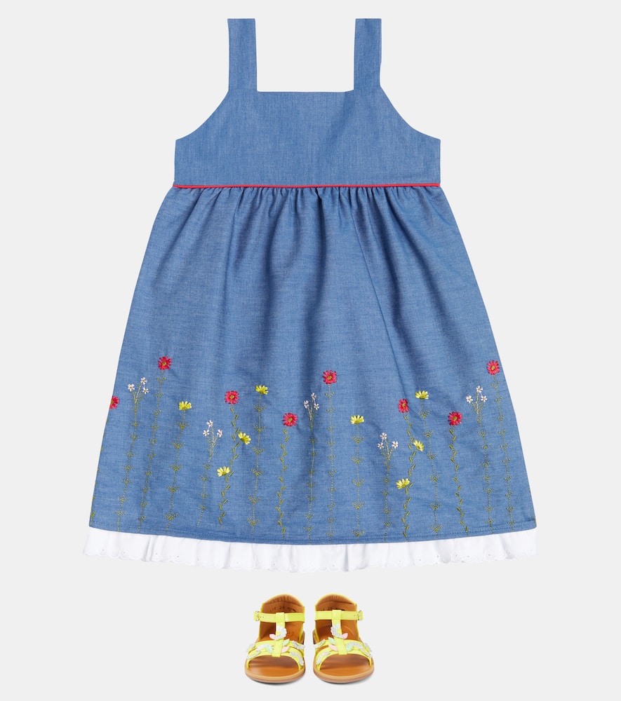 Clementina embroidered cotton dress