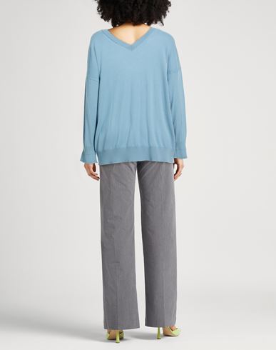 Woman Sweater Slate blue Size S Virgin Wool