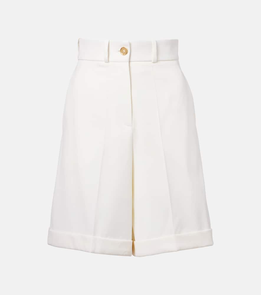High-rise Bermuda shorts