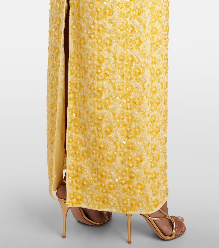 Simkhai Savia strapless embellished gown