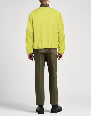 Man Jacket Lime green Size 36 Virgin Wool