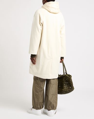 Paltò Woman Coat Ivory Size 8 Wool, Polyamide, Cashmere