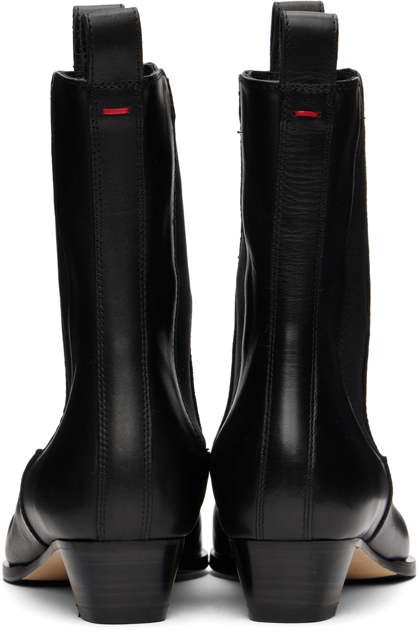Aeyde Black Kiki Chelsea Boots