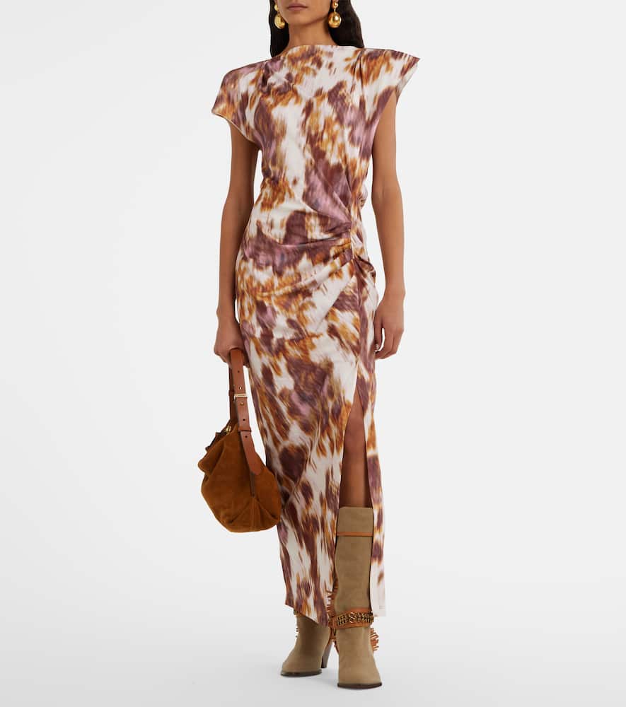 Nadela printed cotton jersey maxi dress