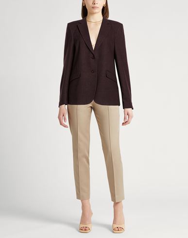 Crème Woman Blazer Burgundy Size 0 Virgin Wool
