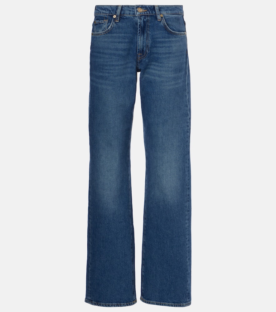 Tess high-rise straight jeans
