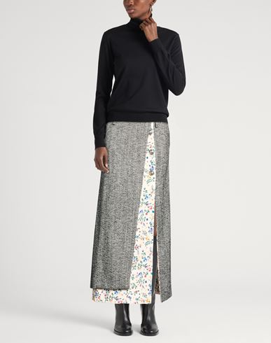 Woman Midi skirt Black Size 10 Wool, Polyamide